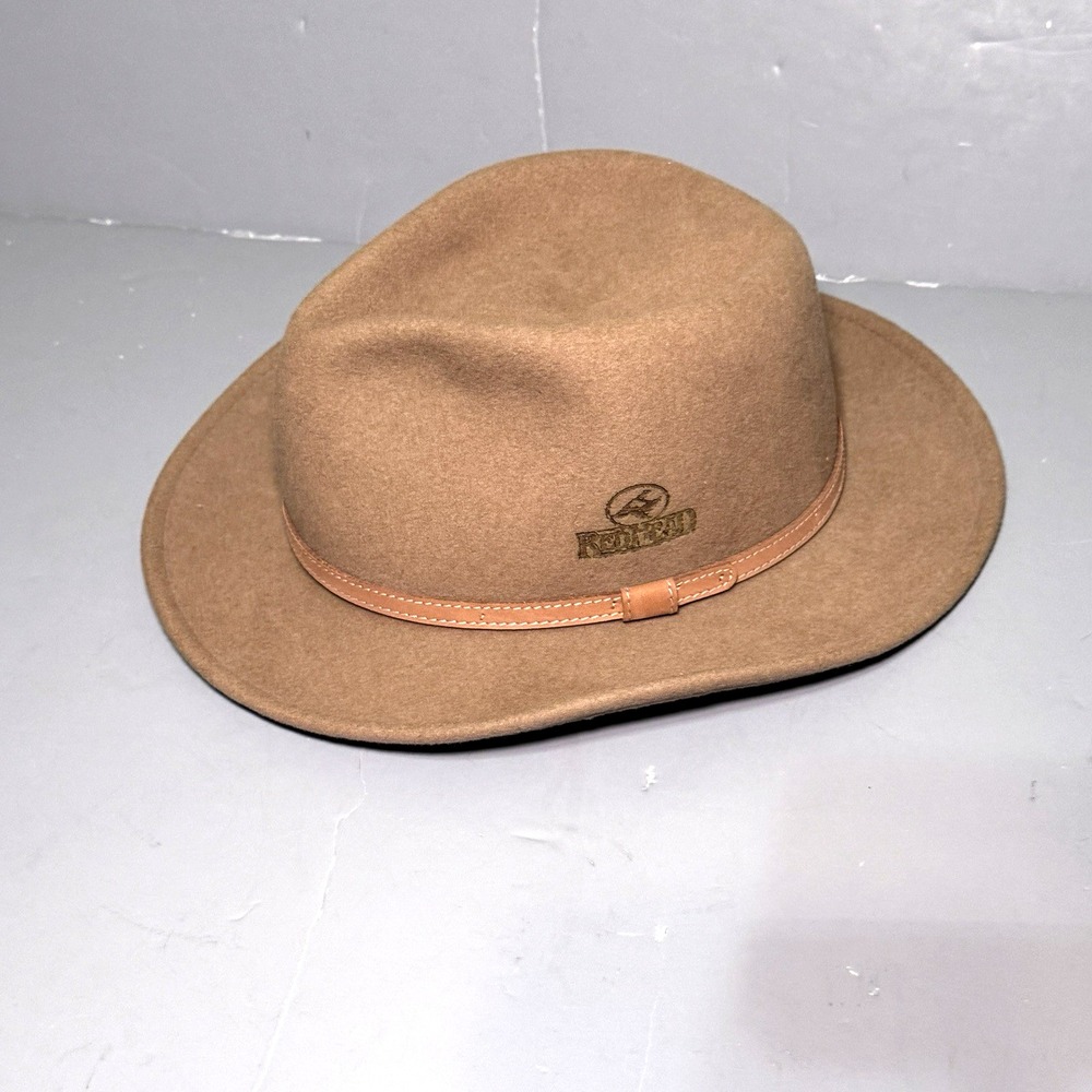 Redhead Red Head Fedora Lite Felt Wool Western Brown USA Large Mens